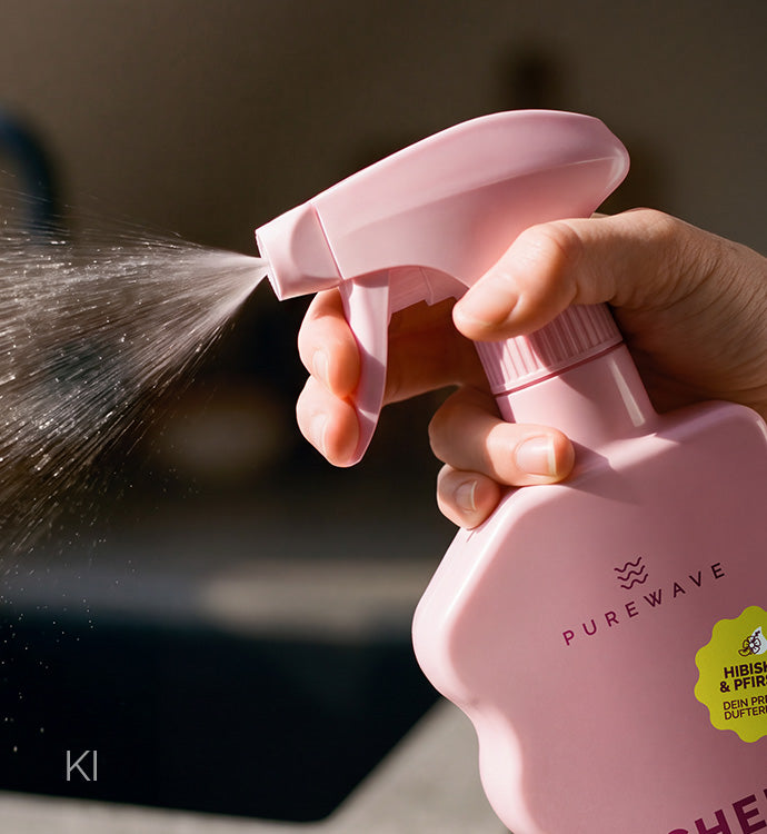 Glänzend saubere Oberfläche – PUREWAVE Sprühreiniger, gebrauchsfertig und reinigungsstark